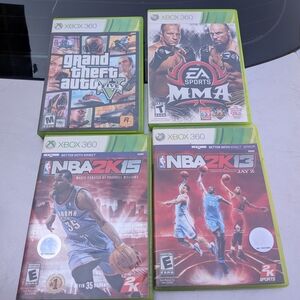 Xbox 360 Video Game Bundle - Green Cases